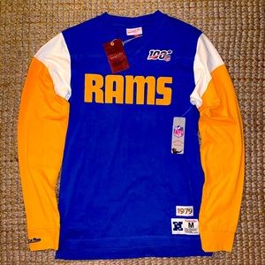 NWT Mitchell&Ness Vintage Rams Pullover